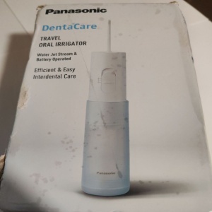 Irigator bucal Panasonic EW-DJ11-A503, 2 trepte de presiune, Portabil, 20min autonomie (2xAA), Capacitate 150ml, Alb, Resigilat, Grad A - Img 2