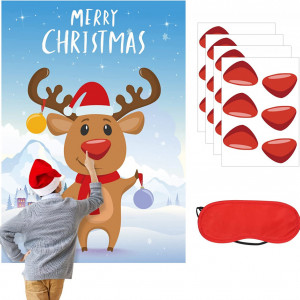 Joc de petrecere pentru Craciun TAROME, hartie/textil, multicolor, 54 x 70 cm