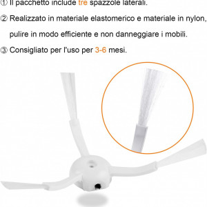 Kit de 13 piese de schimb pentru Xiaomi Roborock Topteam, plastic/textil, multicolor - Img 2