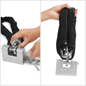 Kurtzy set 2 lacate otel calit, 9.4x2.9x7cm, zavat Ø12mm, 1kg/lacat, 5 chei/lacat, gri - Verificat A · Re-Bloom - Img 6