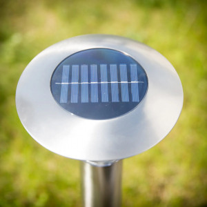 Lampa cu incarcare solara Jolin, LED, otel inoxidabil/plastic, argintiu, 18 x 66 cm - Img 5