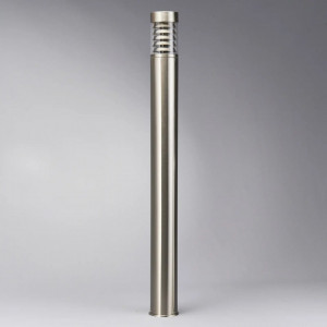Lampa pentru gradina Enja, otel inoxidabil/policarbonat, argintiu, 100 x 10,1 cm - Img 1