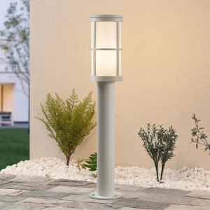 Lampa pentru gradina Kelini, aluminiu/plastic, alb, 12 x 65 cm - Img 8