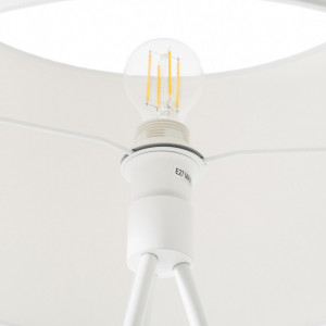 Lampadar Cella din metal, alb, H 158 cm - Img 5