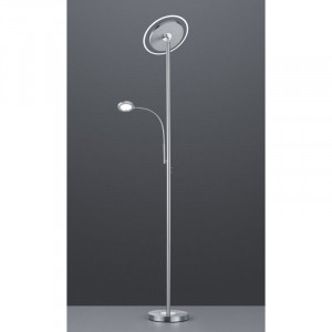 Lampadar Coralie, LED, argintiu, 182,5 x 51 x 31 cm - Img 3