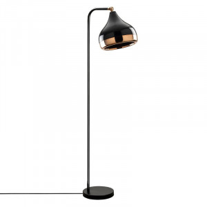 Lampadar Folse, metal, negru, 120 x 30 x 31 cm - Img 1