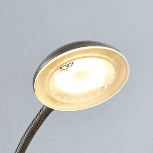 Lampadar Giacomo, LED, metal/sticla/policarbonart, nichel, 10,5 x 144 cm - Img 3
