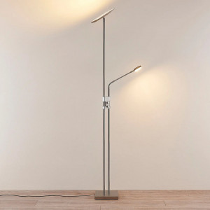 Lampadar Jonne, LED, metal, argintiu, 23 x 23 x 180 cm - Img 2