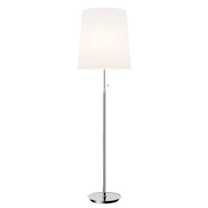 Lampadar Lucande Premium, reglabila pe inaltime 1.30 - 1.55m, abajur 42 x 40cm ALB, soclu E27