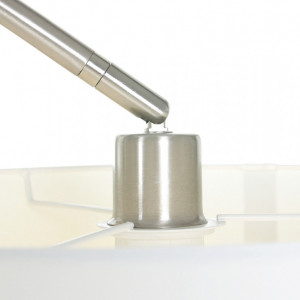 Lampadar Mexlite V, metal/textil, alb, 35 x 180 x 170 cm - Img 2