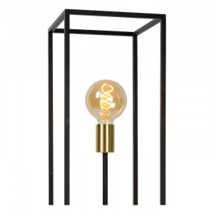 Lampadar Ruben, metal, negru, 120 x 22 x 22 cm, 40w - Img 2