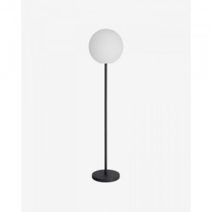 Lampadar Rubicon, LED, metal/sticla, alb/negru, 35 x 155 cm