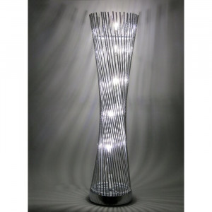 Lampadar Twisted Cylinder Tower cu LED, 80 x 25 x 25 cm - Img 1