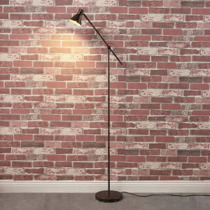 Lampadar Zera, LED, metal, ruginiu/auriu, 23 x 148 cm - Img 8
