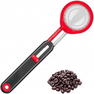 Lingurita de masurare a cafelei COLEESON, plastic, rosu/negru, 21 cm - Img 2
