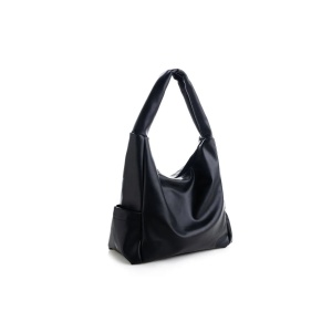 Lucky Bees geanta de umar dama, piele ecologica, 35x15x30 cm, negru - Verificat A · Re-Bloom - Img 2