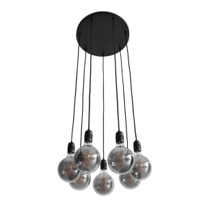 Lustra tip pendul Phinney, 7 lumini, metal, negru, 3,5 x 40 x 260 cm