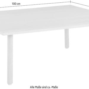 Masa de cafea Annelise, MDF, natur, 100 x 38 x 100 cm