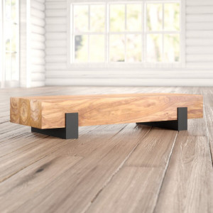 Masa de cafea Dejong, lemn masiv/ metal, 22 x 115 x 44 cm - Img 3