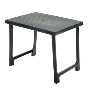 Masa de gradina dreptunghiulara, Progarden, NIK, Polipropilena, Antracit, 81x56x63 cm, Resigilat, Grad B - Img 1