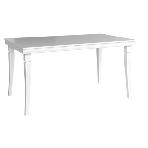 Masa living extensibila VM, Alb Antichizat, 203 x 90 x 82 cm - Img 1