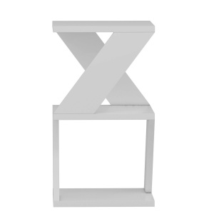 Masuta laterala Asir, PAL, alb, 30 x 50 x 30 cm