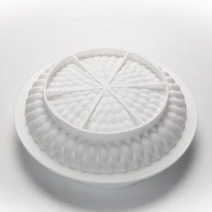Matrita pentru tort Gycook, silicon, alb, 220 x 73 mm - Img 5