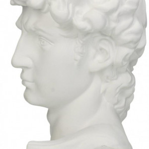 Obiect decorativ David, polyresin, alb, 17 x 30 x 13 cm - Img 2