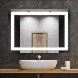 Oglindă baie Bober cu LED, 50 x 70 x 1 cm - Img 4
