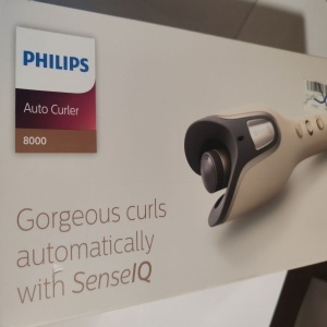 Ondulator automat Philips SenseIQ Seria 8000 BHB887/00, tehnologie SenseIQ, 3 setari de temperatura, 3 directii ondulare, ingrijire cu ioni, Champagne, Resigilat, Grad A - Img 2