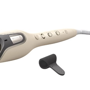 Ondulator automat Philips SenseIQ Seria 8000 BHB887/00, tehnologie SenseIQ, 3 setari de temperatura, 3 directii ondulare, ingrijire cu ioni, Champagne, Resigilat, Grad A