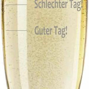 Pahar pentru sampanie FORYOU24, sticla, transparent, 24,5 x 5 cm, 180 ml - Img 2