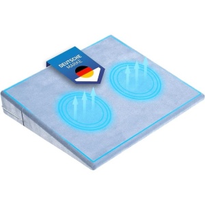 Perna ortopedica FLIPLINE pentru scaun birou sau auto, anti-alunecare, respirabila, husa catifea, cu flux de aer, 36 x 33 x 7 cm, Resigilat, Grad A - Img 2