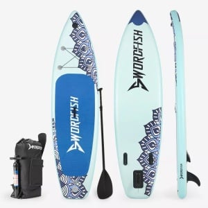 Cumpără de pe chilipirul-zilei.ro Placă gonflabilă Stand Up Paddle SUP  Mantra Pro XL pentru adulți, 366cm