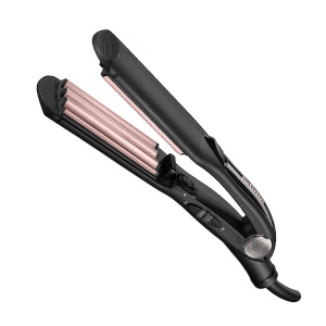 Placa pentru creponat parul BaByliss 2165CE, 210 °C, Turmalina-Ceramica, Negru, Resigilat, Grad A