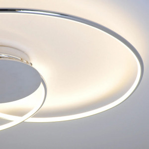 Plafoniera Joline, LED, plastic/metal, alb/crom, 74 x 5,2 cm - Img 6