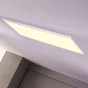 Plafoniera Livel, LED, aluminiu/PMMA, alb/argintiu, 120 x 30 x 5,2 cm - Img 5