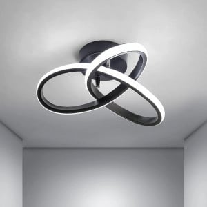 Plafoniera moderna Goeco, 22 W, 2500 lumeni, 6500k, acrilic/metal, 220 V, 26 X 26 X 11,5 cm - Img 1