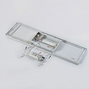 Plafoniera Philia, LED, metal/PMMA, alb, 30 x 5,5 x 120 cm - Img 3