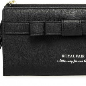 Geanta pentru femei ROYALFAIR, piele PU, negru, 19,5 x 9, 5 cm 