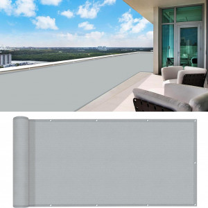 Prelata pentru balcon HENG FENG, polietilena, gri, 75 x 500 cm