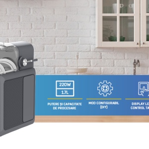 Produs Resigilat APARAT DE FACUT GRANITA 6 ÃŽN 1 HEINNER FreezeFun HSLM-DW26DGREY, PUTERE: 220W - Img 5