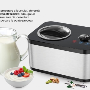 Produs Resigilat Aparat de făcut înghețată HEINNER SweetFreeze HICM-DW154SSBK - Img 9