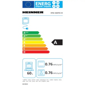 Produs Resigilat ARAGAZ MIXT HEINNER HFSC-S66FDC-IX, 60X60CM, 4 ARZATOARE, SUPORT FONTA, CAPAC METALIC, APRINDERE ELECTRICA PLITA, DISPOZITIV DE SIGURANTA PLITA, CUPTOR ELECTRIC, 6 FUNCTII, TIMER DIGITAL, GRILL, VENTILATIE, LUMINA CUPTOR, USA CUPTOR CU GE - Img 2