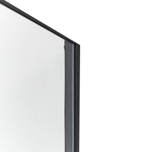 Produs Resigilat Cabina de dus Re-Bloom Darli, 90x90x185 cm, sticla securizata 6mm, cadru aluminiu, usa reversibila, negru transparent - Verificat A - Img 5