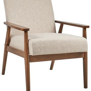 Produs Resigilat Fotoliu Re-Bloom Esrum, textil/MDF/cauciuc, 62x80x79 cm, spuma, 110 kg, maro inchis/bej - Verificat A