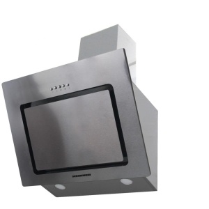 Produs Resigilat Hota decorativa Heinner DCH-650RIX, 60cm, Design "Inclinata", Putere maxima de absorbtie: 586 mÂ³/h, 3 trepte de viteza, Motor: 1 x 190W, Lumina LED: 2 x 2W, 1 filtru aluminiu, Butoane tip â€œpushâ€, Diametru tub evacuare: 150mm, Dimensi