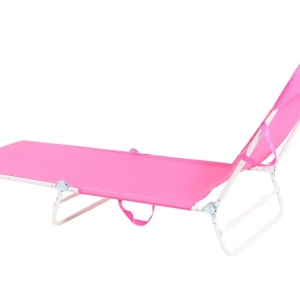 Produs Resigilat Sezlong extensibil Re-Bloom Kastoria, plasa/PVC/otel, 52x185x20-80 cm, 120 kg, fuchsia - Verificat A - Img 4