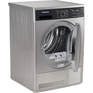 Produs Resigilat Uscator de rufe cu condensare Heinner HCD-V804SB, Capacitate incarcare 8kg, Clasa energetica B, 15 programe de uscare, Design elegant cu panel negru si usa cromata, Display LED, Program rapid camasi 12 min, Program expres 29 min, Program - Img 4