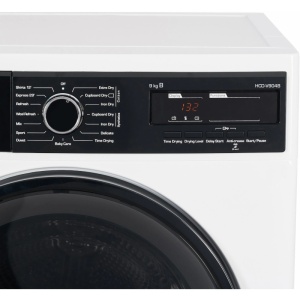 Produs Resigilat Uscator de rufe cu condensare Heinner HCD-V904B, Capacitate incarcare 9kg, Clasa energetica B, 15 programe de uscare, Design elegant cu panel negru si usa cromata, Display LED, Program rapid camasi 12 min, Program expres 29 min, Program B - Img 4